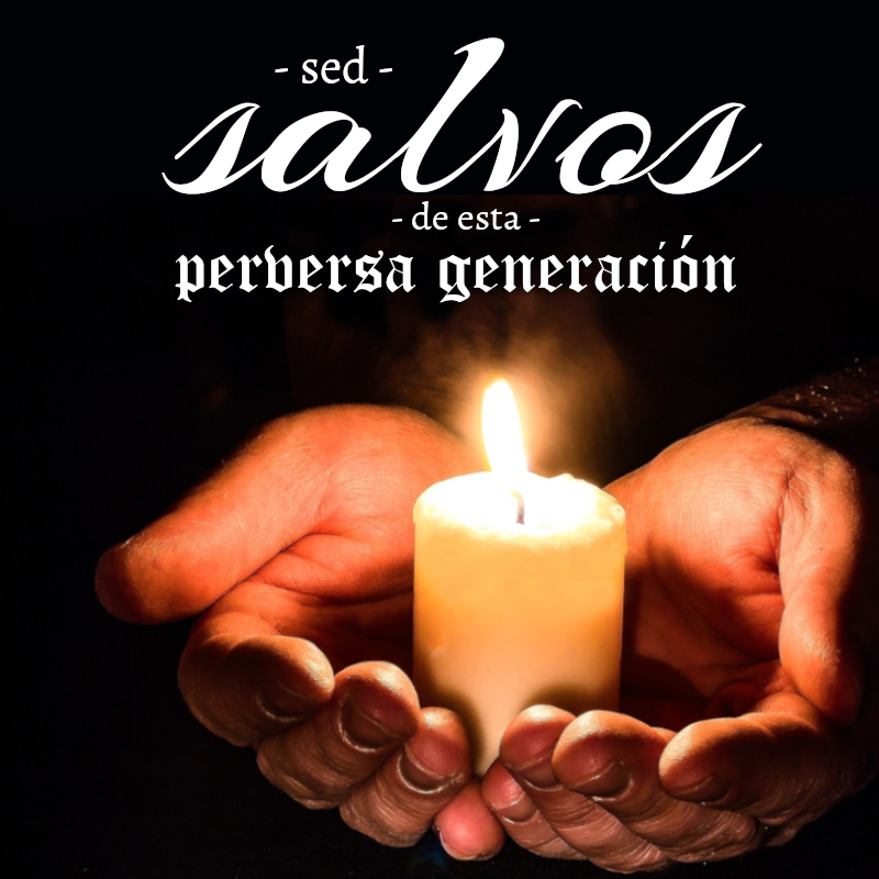 "Sed salvos de esta perversa generación" Mostrar imagen