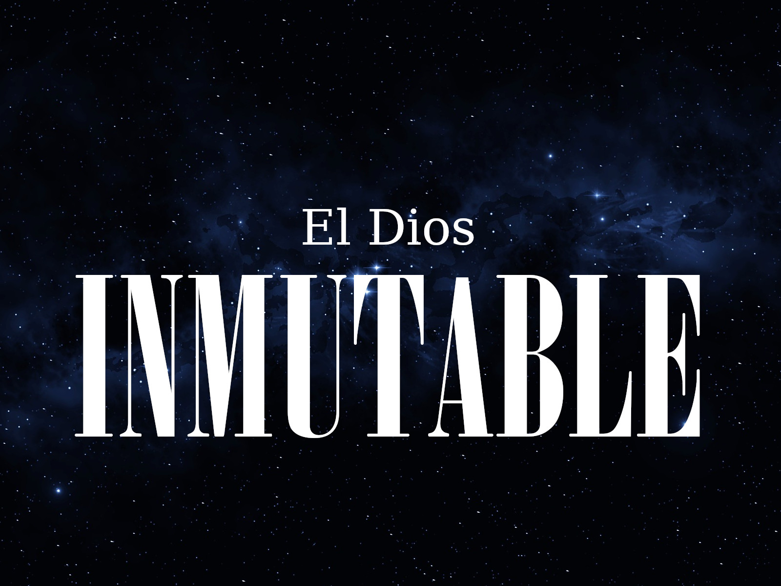 El Dios inmutable Mostrar imagen